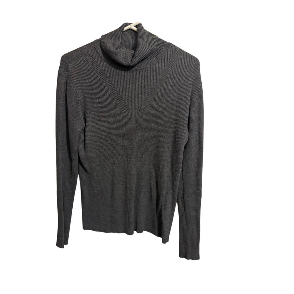 Cato’s Women’s Grey Ribbed Turtleneck Sweater - NEW